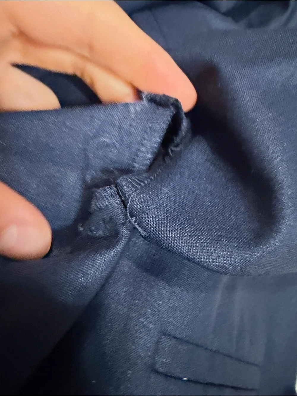 J crew navy Relaxed-fit pleated pant in wool blend